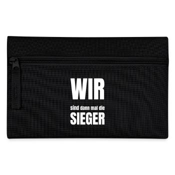 WIR sind dann mal der Sieger - Federtasche - Schwarz - Vorne