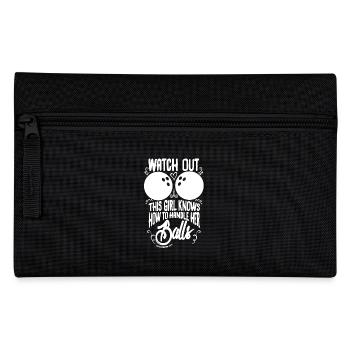 Bowling Girl - Pencil Case - black - Front