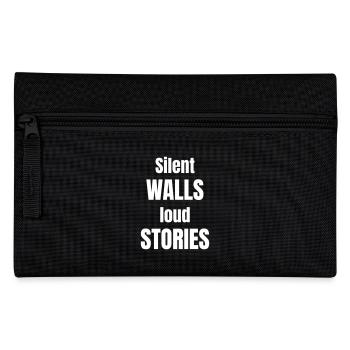 Silent walls loud stories - Pencil Case - black - Front