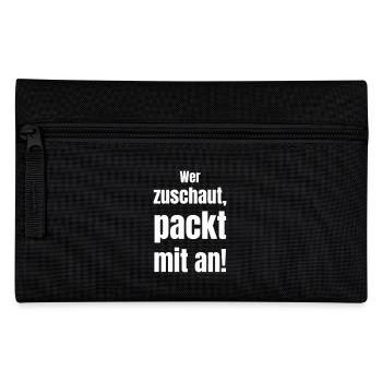 If you watch, lend a hand! - Pencil Case - black - Front