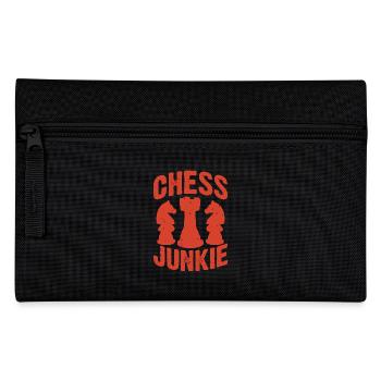 Chess Player Geschenk Schach Sport Schachmeister - Federtasche - Schwarz - Vorne