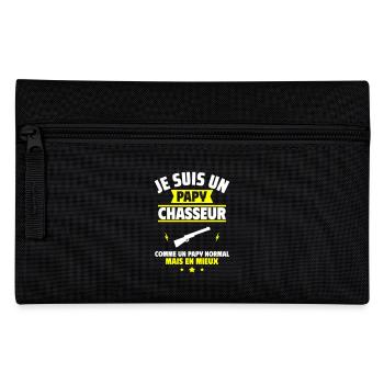Papy chasseur plus cool, fête des grands-pères - Trousse - noir - Devant