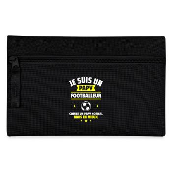 Papy footballeur plus cool, fête des grands-pères - Trousse - noir - Devant