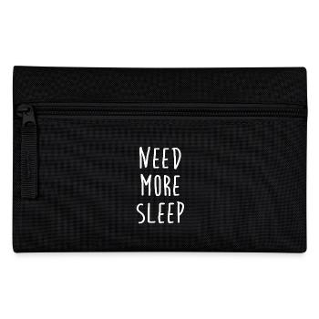 Need more sleep - Ich brauche mehr Schlaf - Pencil Case - black - Front