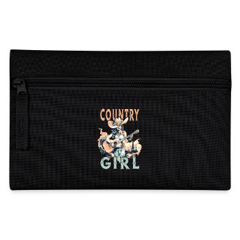 Country Music Fille Guitare Western USA Vintage - Trousse - noir - Devant