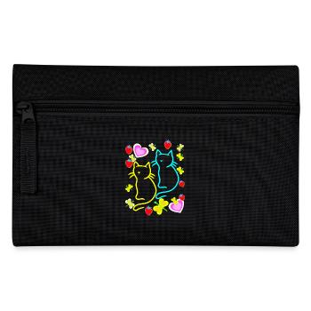 Summer Cats Cat Summertime - Pencil Case - black - Front