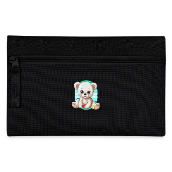 années 80 années 90 Teddy Retro Teddy Bear Ours Ours Enfants - Trousse - noir - Devant