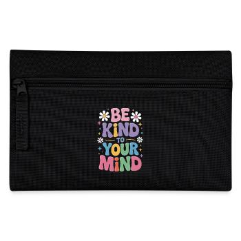 Psychische Gesundheit Mental Health - Federtasche - Schwarz - Vorne