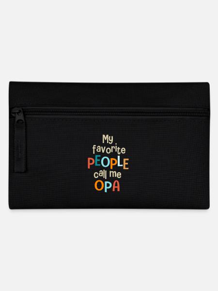 Meine Pereferes nennen mich Opa Opa Opa - Federtasche - Schwarz