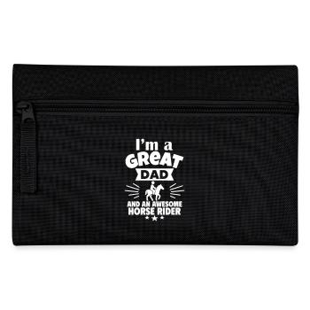 I'm a great dad and a strong rider - Pencil Case - black - Front