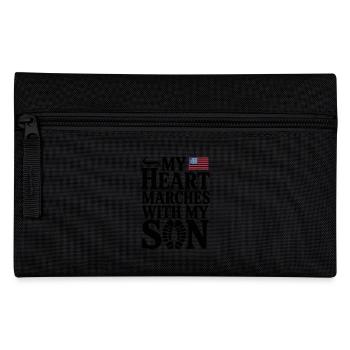 Mein Herz Marschiert Mit Meinem Sohn Am 4. Juli - Federtasche - Schwarz - Vorne