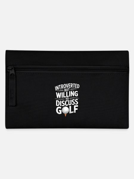 Golf Player Funny Golfing Fathers Day Golf Lover - Pencil Case - black