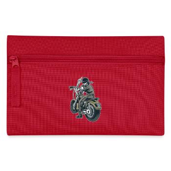 Moto Motard Fuck you Provocation Squelette - Trousse - rouge - Devant