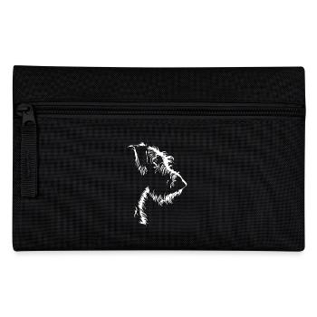 Irish Wolfhound Silhouette Chien Greyhound Wilsigns - Trousse - noir - Devant
