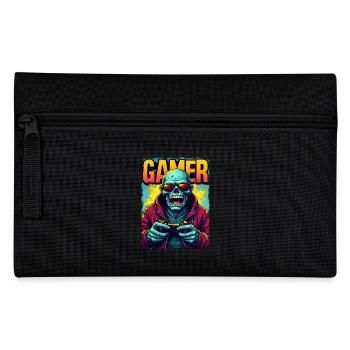 Gambler zombie with controller - Pencil Case - black - Front
