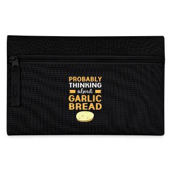 Brot Knoblauch - Federtasche - Schwarz - Vorne