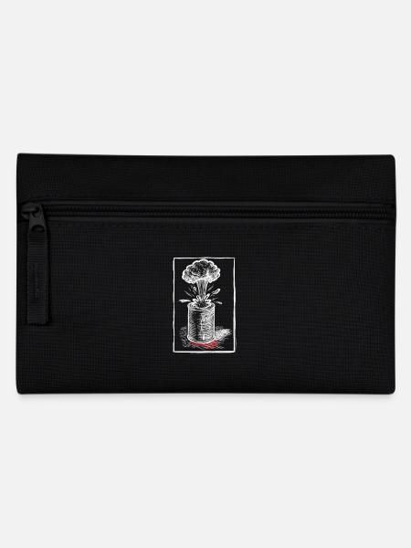 Konservendosenmenschen white - Federtasche - Schwarz
