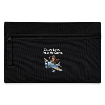 Funny Pilot: I'm in the clouds! - Pencil Case - black - Front