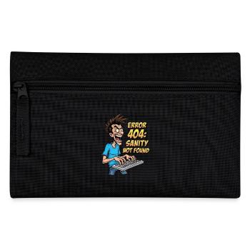 ITler Sanity Not Found Funny 404 Humor - Pencil Case - black - Front