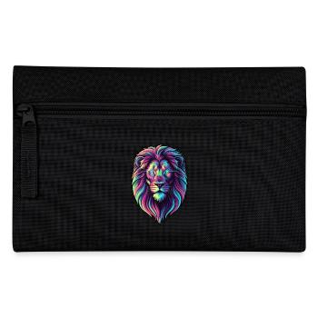 Blaze of color lion: Roar of life! - Pencil Case - black - Front