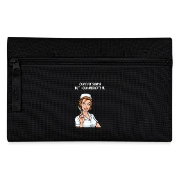 La stupidité peut être résolue médicalement ! Infirmière Fun - Trousse - noir - Devant