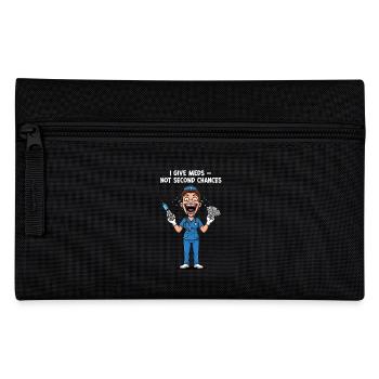 Harte Krankenschwester Spruch: Keine zweite Chance - Federtasche - Schwarz - Vorne