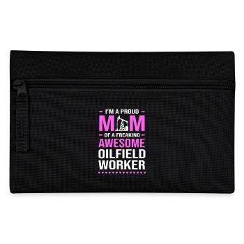 Oil Field Wife Oil Rig Oil Rig - Pencil Case - black - Front