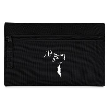 Shiba Inu Silhouette Dog Dog Wilsigns - Pencil Case - black - Front