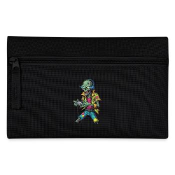 Zombie Gamer: Funny & Retro Gaming Fan Design - Pencil Case - black - Front