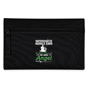 Angler Fischen Witz - Pencil Case - black - Front