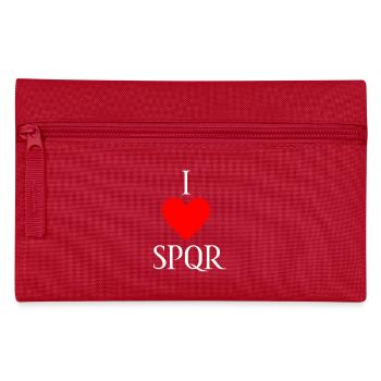 I LOVE SPQR Vektor Hell - Federtasche - Rot - Vorne