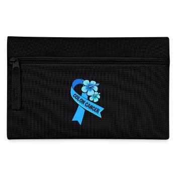 Darm Krebs Dickdarm - Federtasche - Schwarz - Vorne
