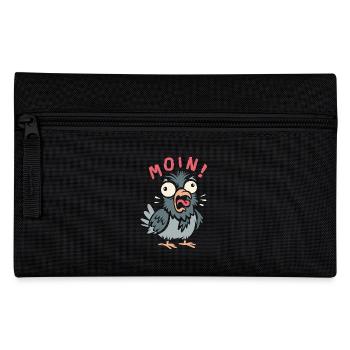 BONJOUR! Chemise de conception de bande dessinée drôle de colombe - Trousse - noir - Devant