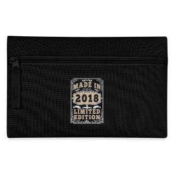Original 2018 Vintage Vintage Retro Birthday - Pencil Case - black - Front