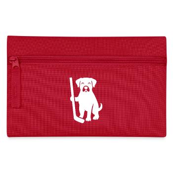 rondelle de joueur de hockey sur glace minimaliste pour chien - Trousse - rouge - Devant