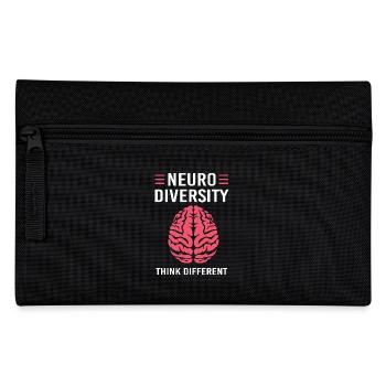 Autismus Autist ADHS Asperger Neurodiversity - Federtasche - Schwarz - Vorne