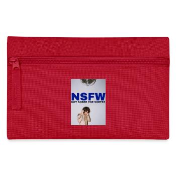 NSFW Not Sober For Winter - Pencil Case - red - Front