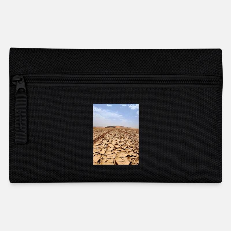 Sable désertique et traces de véhicules - Trousse - noir