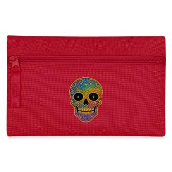 Conception de crâne arc-en-ciel - Trousse - rouge - Devant