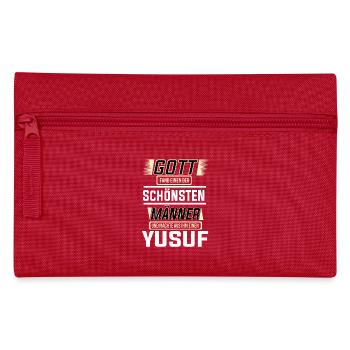 Yusuf the Most Beautiful Man Shaped by God Design - Pencil Case - red - Front