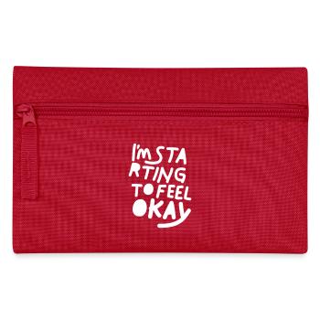 Feel Okay Shirt – Fête, Graffiti, Musique, Skate - Trousse - rouge - Devant