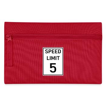 Geschwindigkeitsbegrenzung 5 - Federtasche - Rot - Vorne