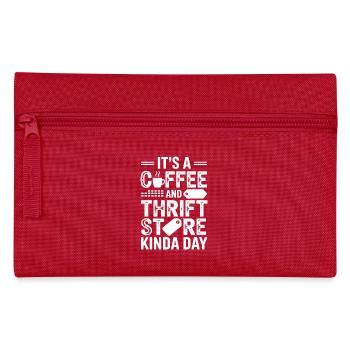 Coffee Thrift Store Day - Pencil Case - red - Front