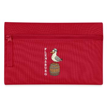 Flensburg Möwe Betrunken - Federtasche - Rot - Vorne