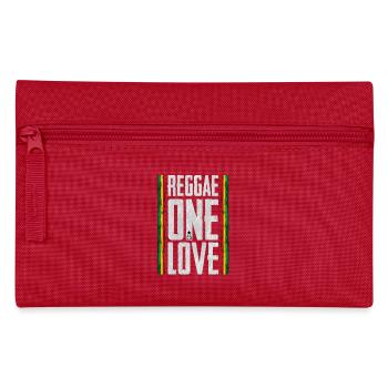 Reggae One Love Lettering - Pencil Case - red - Front