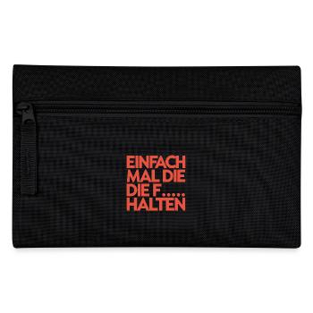 Eins nach dem Anderen der Reihe nach - Federtasche - Schwarz - Vorne
