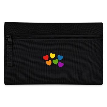 Rainbow hearts Pride - Pencil Case - black - Front