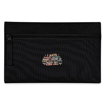 i have storm anxiety might throw up - Pencil Case - black - Front