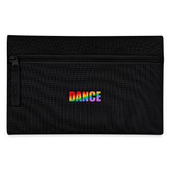 Dance rainbow text LGBTQ pride - Pencil Case - black - Front