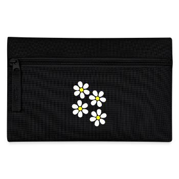 Blume weiß weiße Blume Blumen Geschenk Weihnachten - Federtasche - Schwarz - Vorne